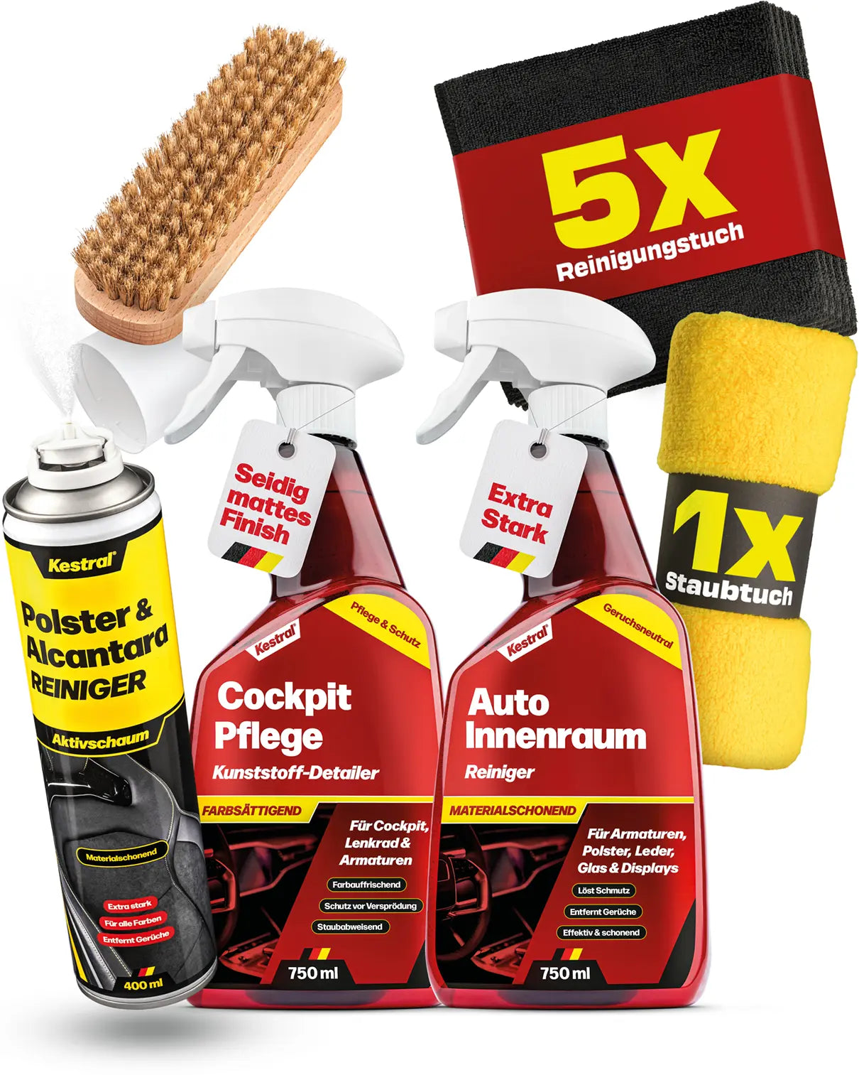 Innenraumpflege-Set Polster & Alcantara – Kestral®